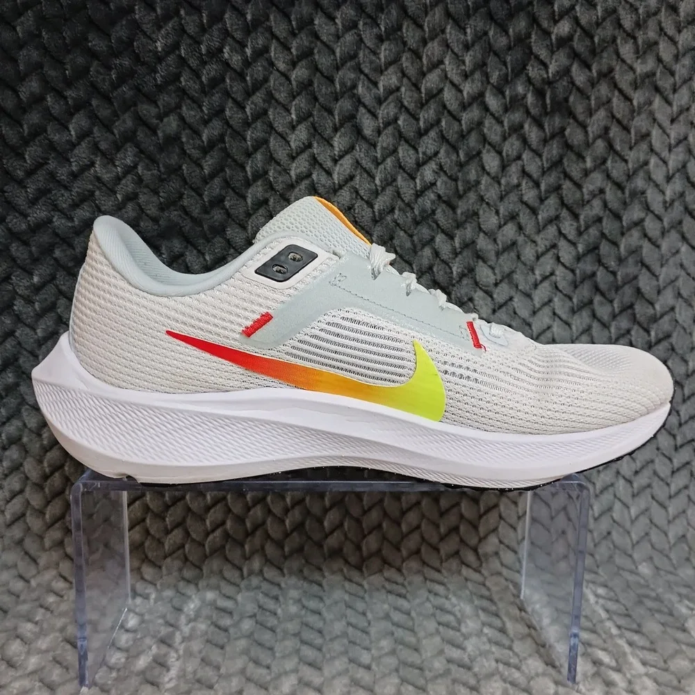 Nike Pegasus 40 Laser Orange Picante Red Blue Tint Women's Running Shoes Size 8